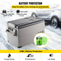 VEVOR Portable Refrigerator 37 Quart(35 Liter),12 Volt Refrigerator App Control(-4¨H~68¨H), Car Refrigerator Dual Zone with 12/24V DC & 110-240V AC for Camping, Travel, Fishing, Outdoor or Home Use